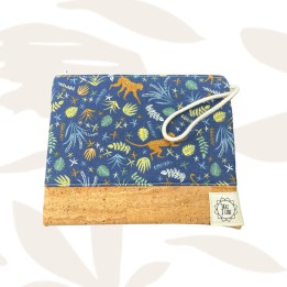 Pochette mini/bolso mano plano. Monos selva.