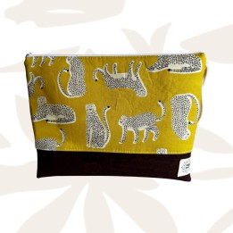 Pochette grande. Leopardo.